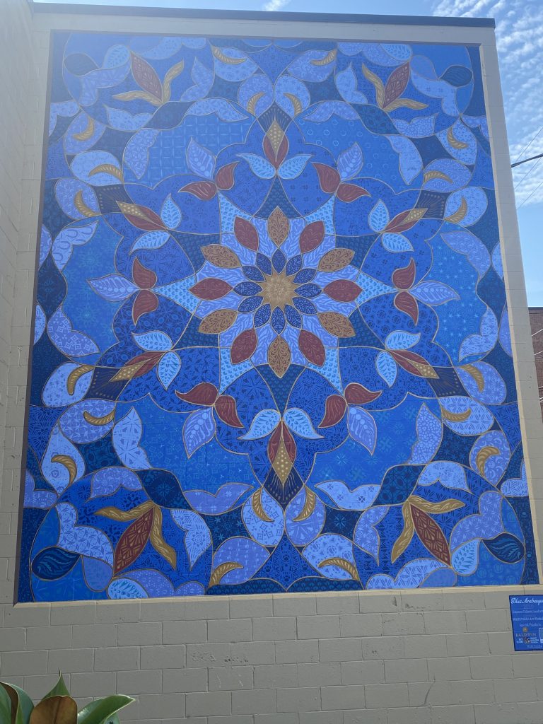 Blue Arabesque (Mural)